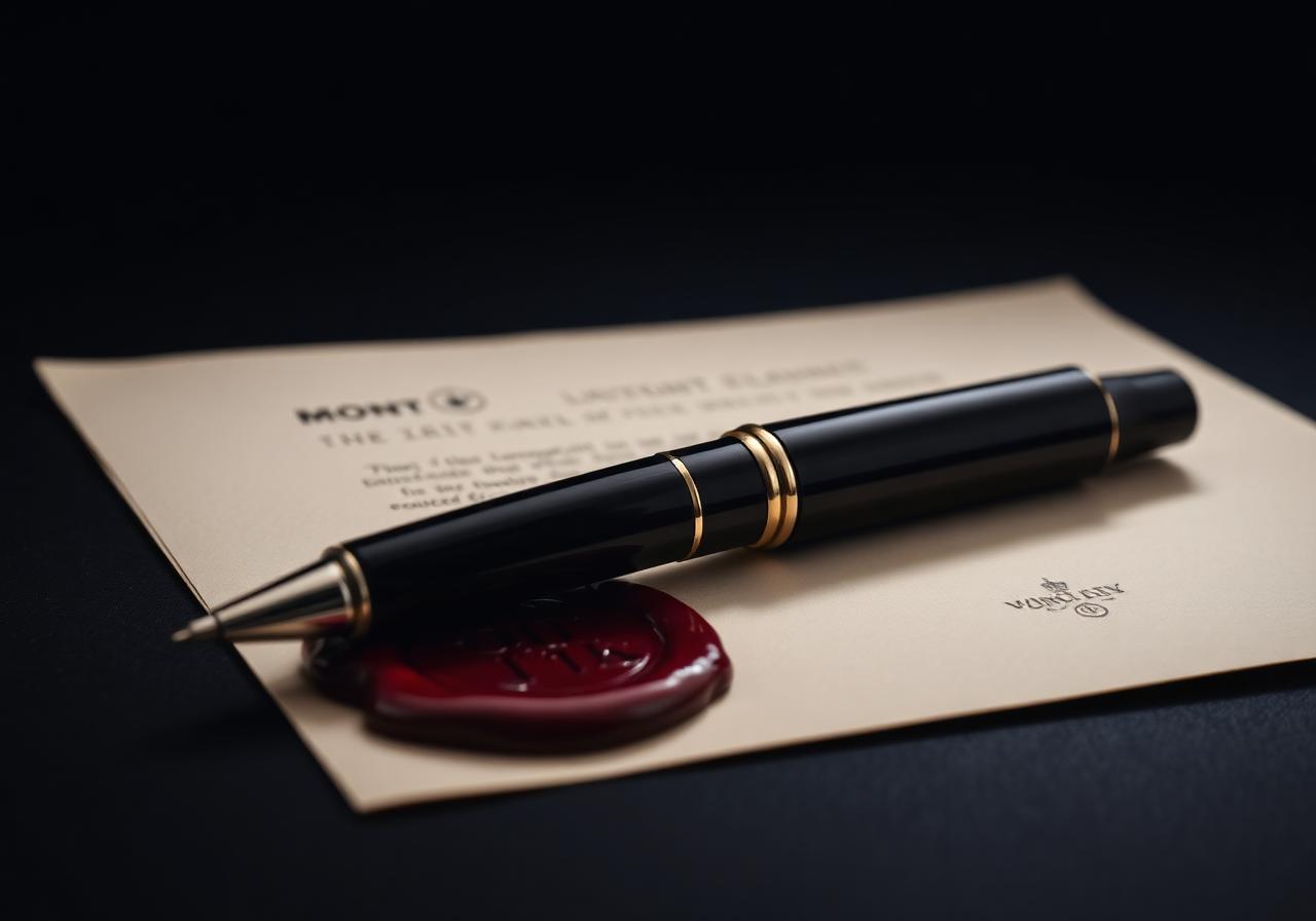 Fountain pen and wax seal